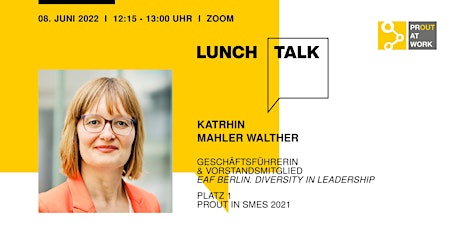 PROUT PERFORMER Lunch Talk mit Kathrin Mahler Walther