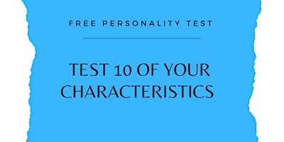 Hauptbild für Take a Free Personality Test today!