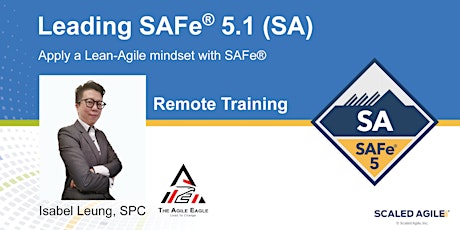 Leading SAFe® w/ SA Certification - AUG 27 REMOTE