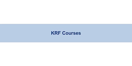 KRF Resilience Direct Mapping Training tickets