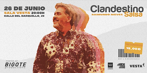Raimundo Nieves presenta Clandestino Salsa