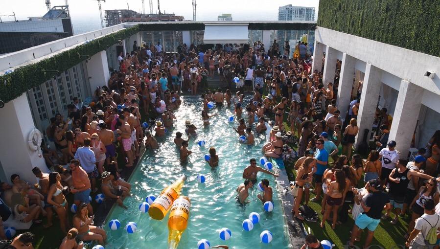 ROOFTOP POOL PARTY AT THE W HOTEL - BRICKELL