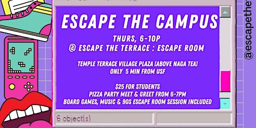 College Night Out at Escape the Terrace: Escape Room Experience