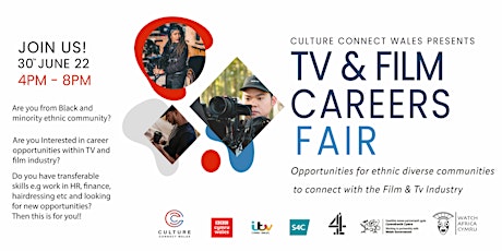 Culture Connect Wales  Tv & Film Careers Fair tickets