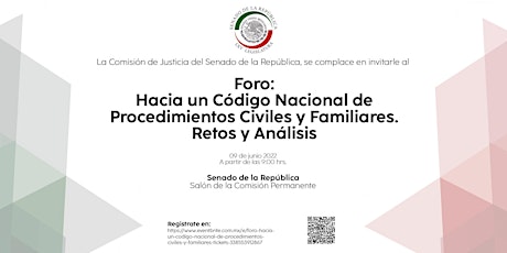 Imagen principal de FORO, HACIA UN CÓDIGO NACIONAL DE PROCEDIMIENTOS CIVILES Y FAMILIARES.