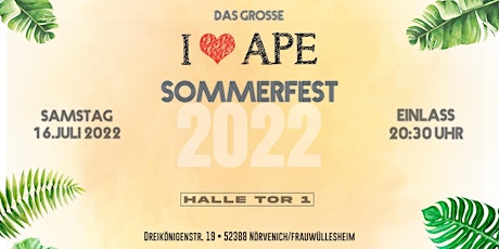 Hauptbild für I Love APE Sommerfest 2022