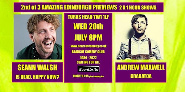 2nd of 3 Amazing Edinburgh Preview Shows
