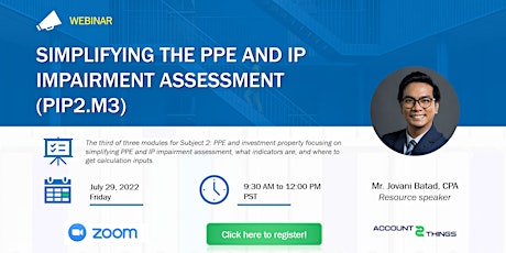 Simplifying the PPE and IP impairment assessment tickets
