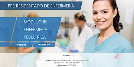 Imagen principal de PRE RESIDENTADO: Módulo III - Enfermería pediátrica
