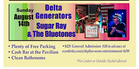 Sugar Ray & the Bluetones with the Delta Generators at RRA #  6 tickets
