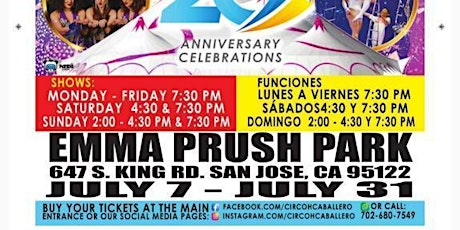 Circo Hermanos Caballero  - San Jose,CA tickets
