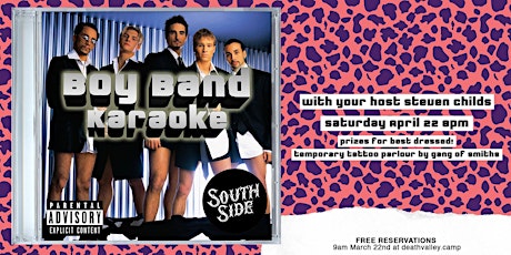 Southside Tea Room Presents - Boy Band Karaoke with Steven Childs primary image