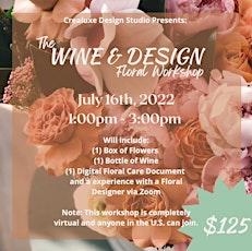 Wine & Design Floral Workshop biljetter