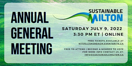 Sustainable Milton's Annual General Meeting Tickets