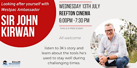 Looking After Yourself with John Kirwan - Reefton primary image