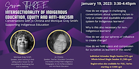 Intersectionality of Indigenous Education, Equity and Anti-Racism
