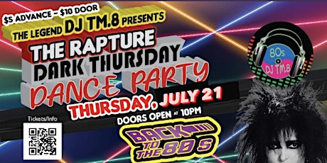 DJ TM.8's New Wave/Dark 80s Dance Party @ Bowery Electric (July 21, 2022) tickets