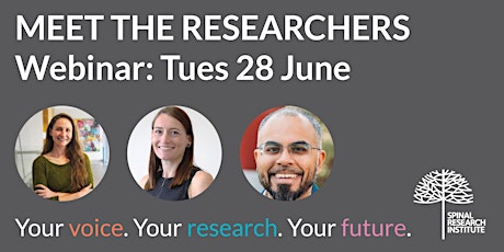 Webinar 3: Meet the researchers - hot topics in SCI research tickets