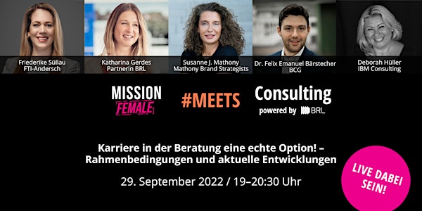 Mission Female meets Consulting powered by BRL