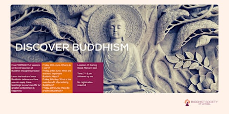 Discover Buddhism: An Introduction to Buddhist Thought And Practice tickets
