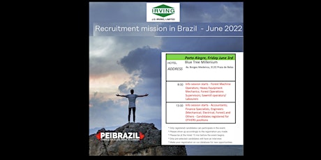 Recruitment event on Porto Alegre, Friday June 3rd