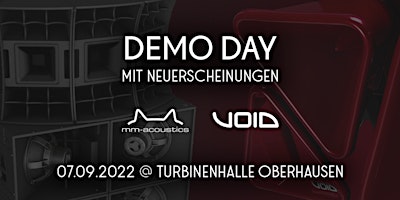 Demo Day VOID Acoustics & MM Acoustics 2022