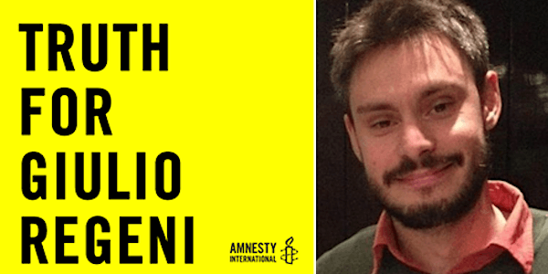 Truth for Giulio Regeni: State Crime and Justice for Egypt’s Disappeared