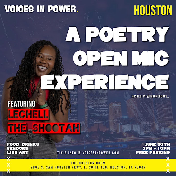 Voices In Power: A Poetry Open Mic Experience Ft. Lechell The Shootah image