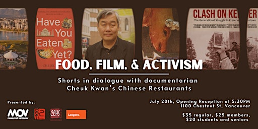 Food, Film, & Activism: shorts in dialogue with documentarian Cheuk Kwan