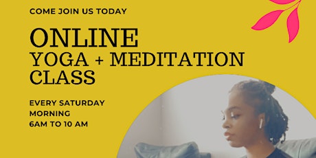 Beginners Online Yoga + Meditation for Stress and Anxiety bilhetes