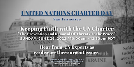 Hauptbild für United Nations Charter Day  KEEPING FAITH WITH THE UN CHARTER