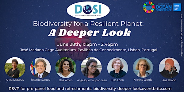 UN Ocean Conference Side Event Panel: Biodiversity for a Resilient Planet