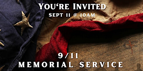 9/11 Memorial Service tickets