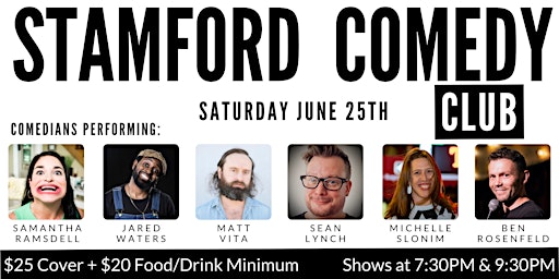 Stamford Comedy Club Presents: Samantha Ramsdell, Jared Waters & Friends