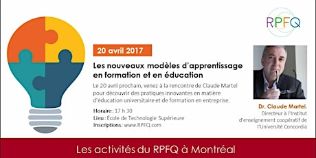 Les nouveaux modèles d'apprentissage en éducation et en formation primary image