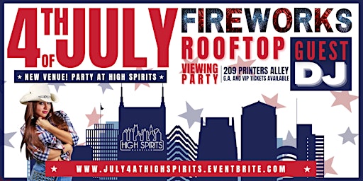 July 4th Rooftop Party at High Spirits
