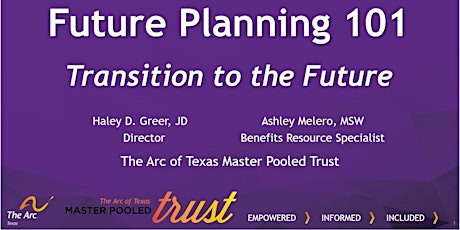 Session 2: Future Planning 101: Transition to the Future tickets