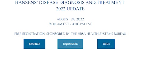 National Hansen's Disease Program: 2022 Hansen's Disease Update tickets