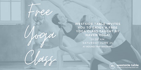 Yoga with Westside Table tickets