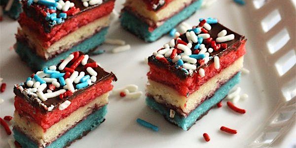 July 2nd 12 pm-Traditional Rainbow Cookies-4th of July Style at Soule'