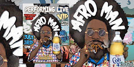 Afroman *One Nation Under Fro* JULY 3rd at Rooted Kava Lounge Wilmington NC tickets