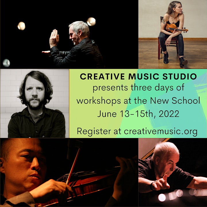 CMS JUNE WORKSHOPS AT THE NEW SCHOOL: CONDUCTED IMPROVISATION FESTIVAL image