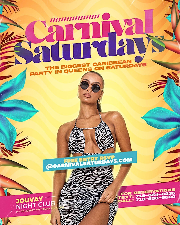 " Carnival Saturdays " The biggest caribbean party (ladies fr33 w/ rsvp image