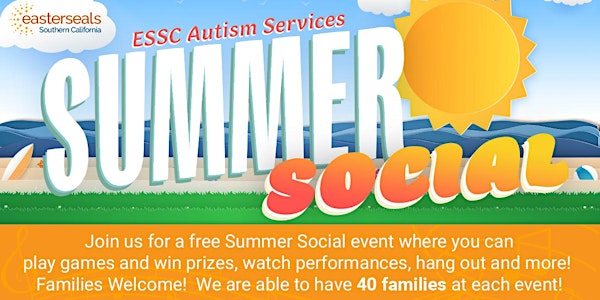ESSC  Autism Services: Summer Social (Families with teens 13+)