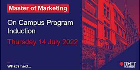 Master of Marketing Program Induction (On Campus) tickets