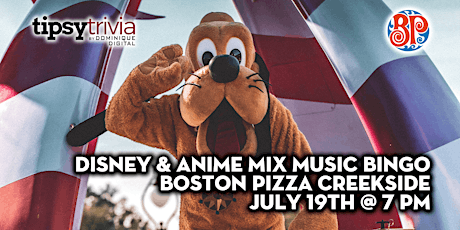Disney & Anime Mix Music Bingo - July 19th 7:00pm - BP's Creekside tickets