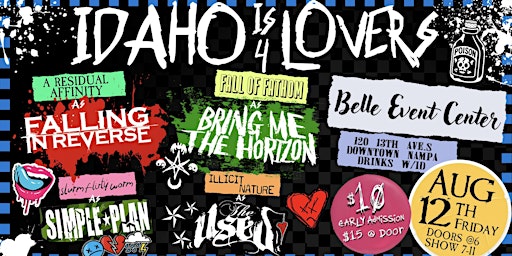 Idaho is for Lovers Vol.4 Emo Tribute show