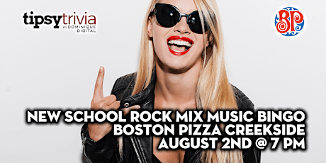 New School Rock Mix Music Bingo - August 2nd 7:00pm - BP's Creekside tickets