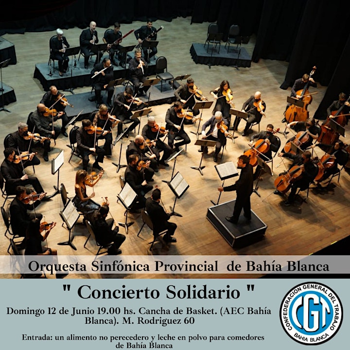 Imagen de "Concierto Solidario" CGT Regional Bahía Blanca y OAS Bahía Blanca