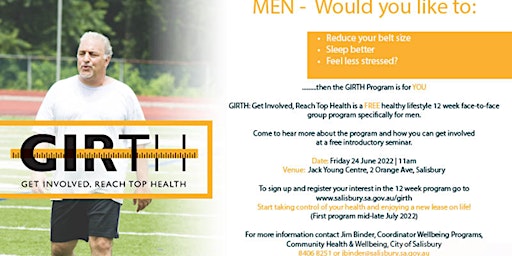 GIRTH – Healthy Lifestyle program for Men